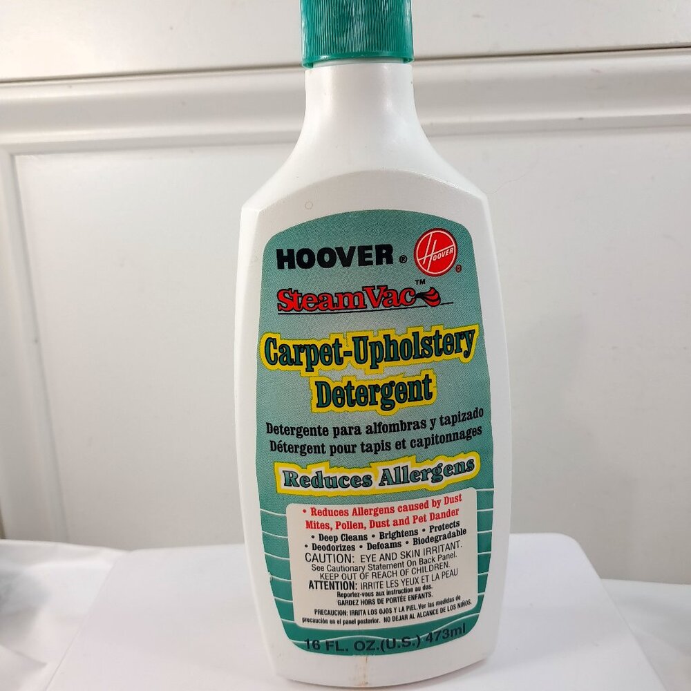 NEW‎ Hoover Steamvac Carpet Upholstery Detergent 16 oz reduces allergens cleaner